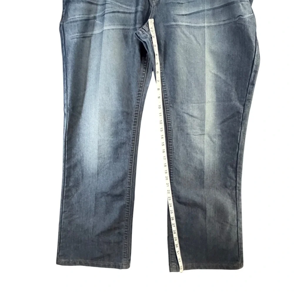 True Religion Zach Straight Leg Jeans Mens 42‎ Blue Y2K Streetwear Grunge Baggy